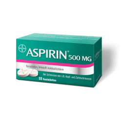 Aspirin<sup>®</sup> 500 mg Kautabletten