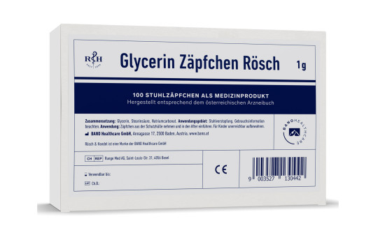 Glycerin Zäpfchen Rösch 1g | Apotheke zur Universität - Wien