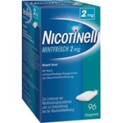 Nicotinell MintFrisch 2mg wirkstoffhaltige Kaugummis zur Raucherentwöhnung