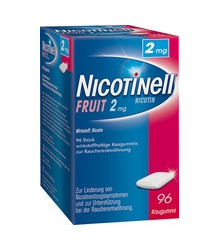 Nicotinell Fruit 2 mg wirkstoffhaltige Kaugummis zur Raucherentwöhnung