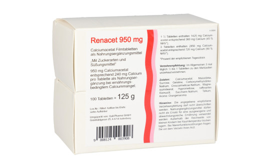 Renacet Calciumacetat 950 mg Tabletten | Apotheke zur Universität - Wien