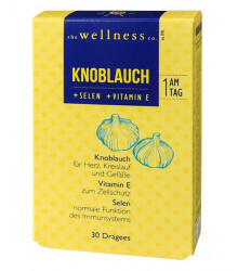 Wellness Knoblauch Dragees mit Vitamin E