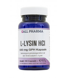 L-Lysin HCl 500 mg GPH Kapseln