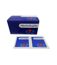 Alkoholtupfer 65 x 30mm, gefaltet