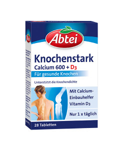 Abtei Knochenstark Calcium + D3 Tabletten