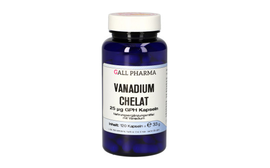 Vanadium Chelat 25 µg GPH Kapseln | Apotheke zur Universität - Wien