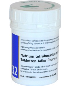 Schüssler Salz Nr. 32 Natrium tetraboracicum D12