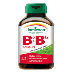 Jamieson Vitamin B6 + B12 + Folsäure Tabletten