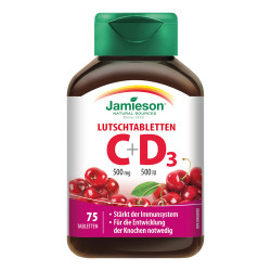 Jamieson Vitamin C 500mg + D3 500 IU Kirsche Tabletten