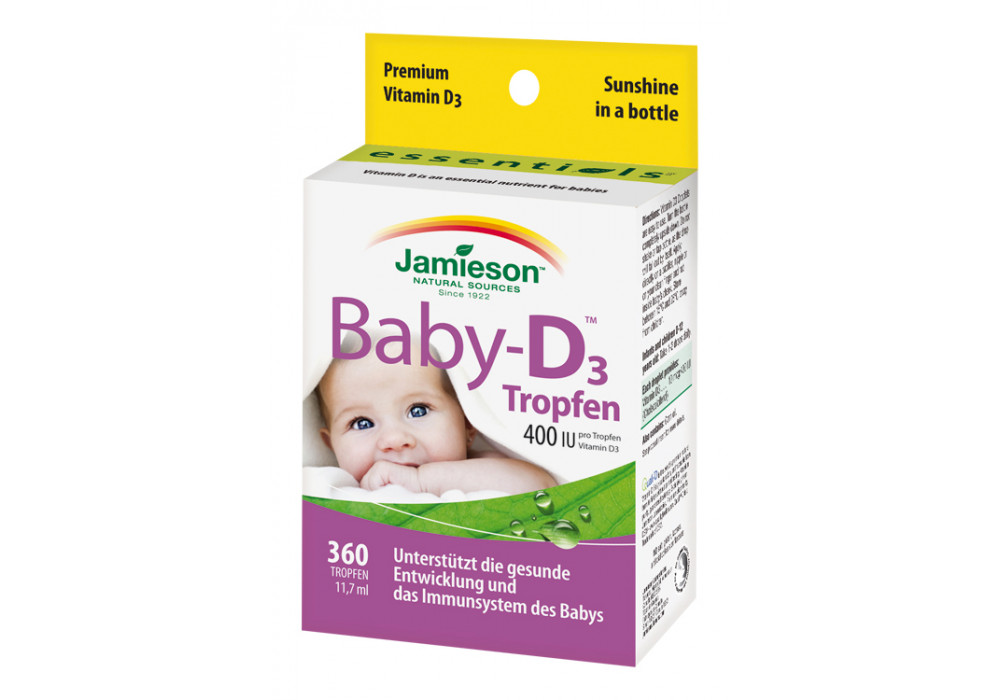 Jamieson BabyD™ 400 IU Vitamin D3 Tropfen Apotheke zur Universität