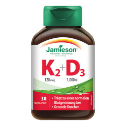 Jamieson Vitamin K2 + D3 120 µg/1000 IU Kapseln