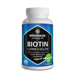 Biotin Tabletten 10mg + Zink + Selen