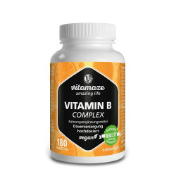 Vitamin B-Complex hochdosiert, vegane Tabletten