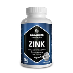 Zink 50mg hochdosiert, vegane Tabletten