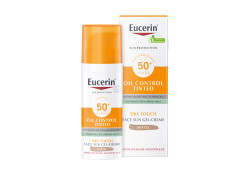 Eucerin Oil Control Tinted Face Sun Gel-Creme LSF 50+ Mittel
