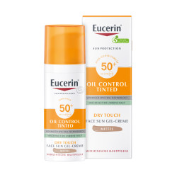 Eucerin Oil Control Tinted Face Sun Gel-Creme LSF 50+ Mittel