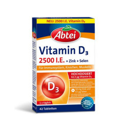 Abtei Vitamin D3 2500 I.E. Tabletten