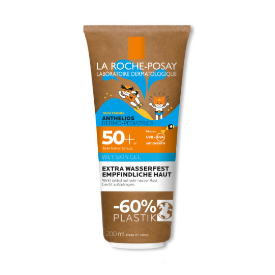 La Roche-Posay Anthelios Dermo-Pediatrics Wet Skin Gel LSF 50+, Tube mit Pappe