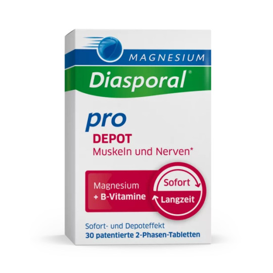 Magnesium-Diasporal<sup>®</sup> Pro DEPOT Muskeln und Nerven + B-Vitamine Tabletten
